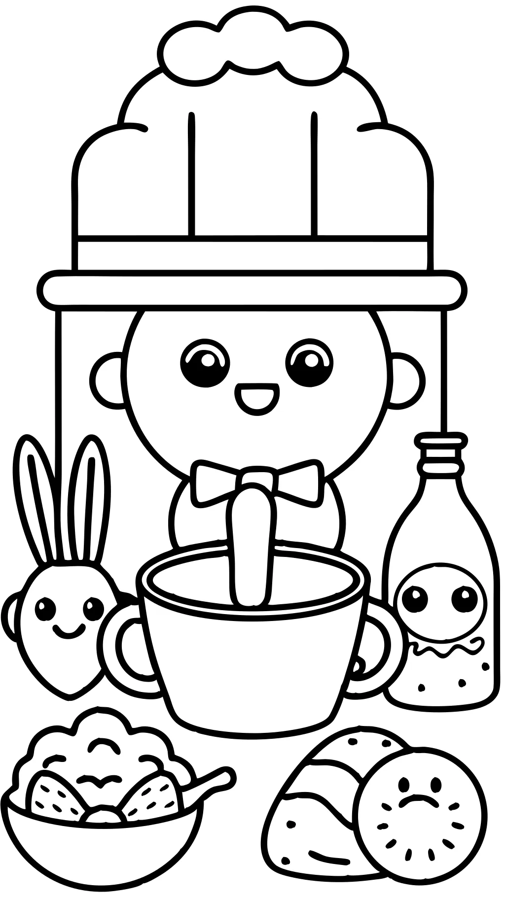 kitchen coloring pages